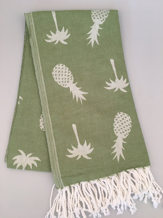300pcs/LOT Lyrbe Pineapple Turkish Towel Jacquard Peshtemal (300g / 400g) - Wholesale Price