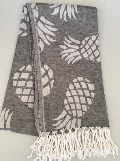 200pcs/LOT Side Pineapple Turkish Towel Jacquard Peshtemal (300g / 400g) - Wholesale Price